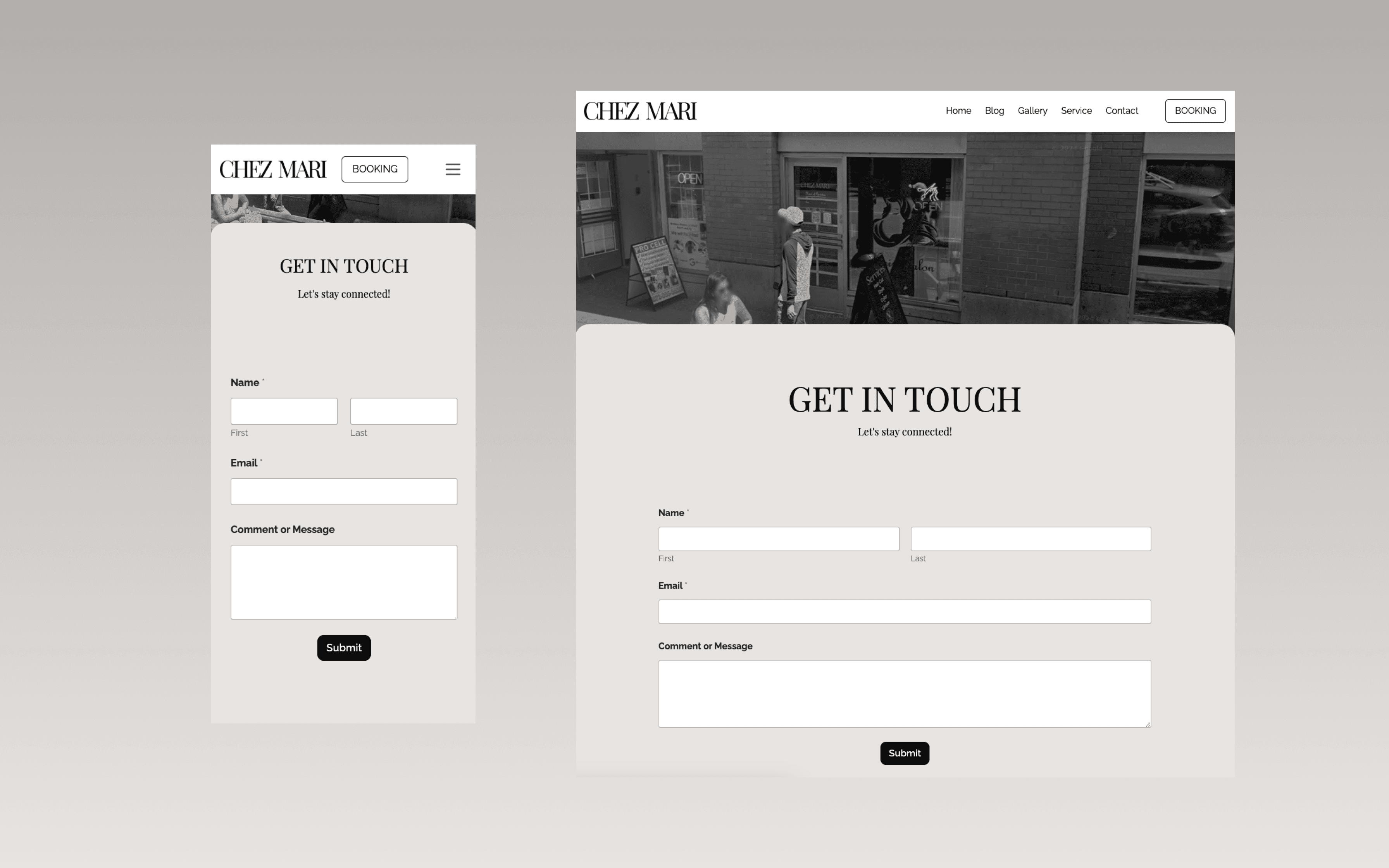 chezmari-Contact Page