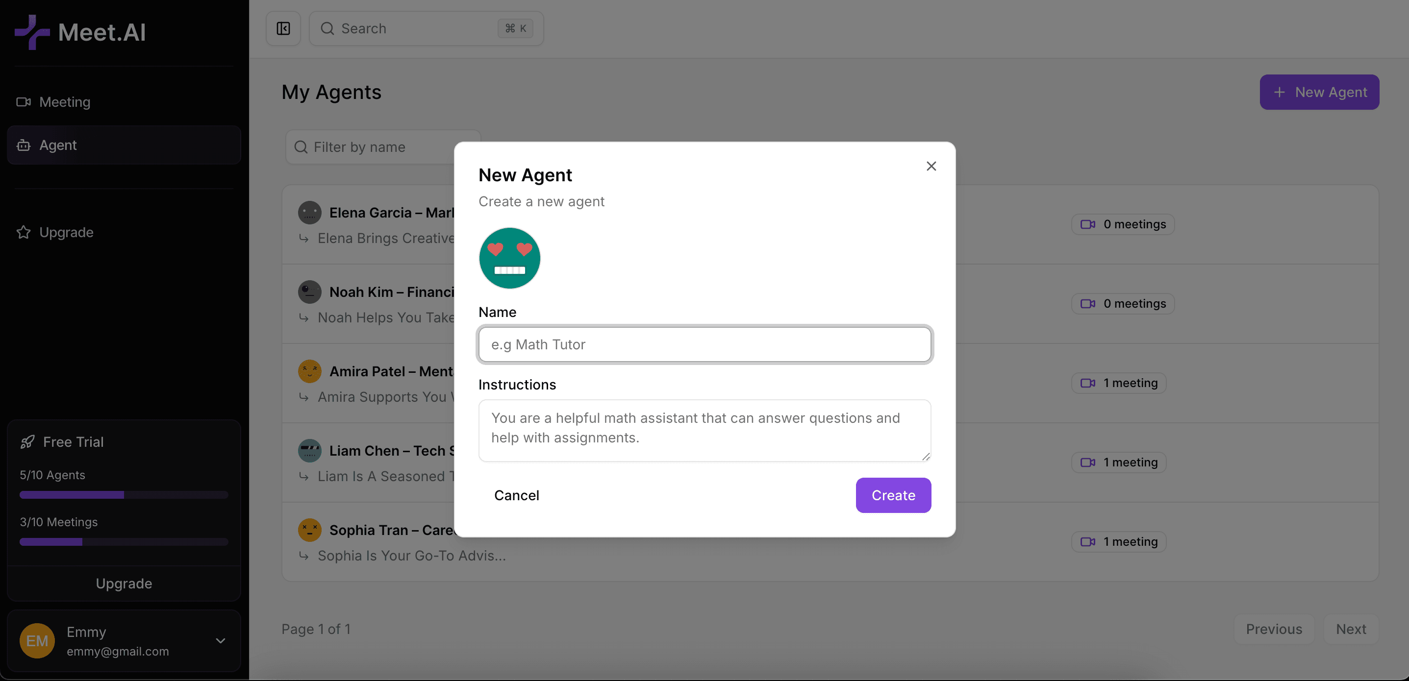 meetai-create-a-new-agent