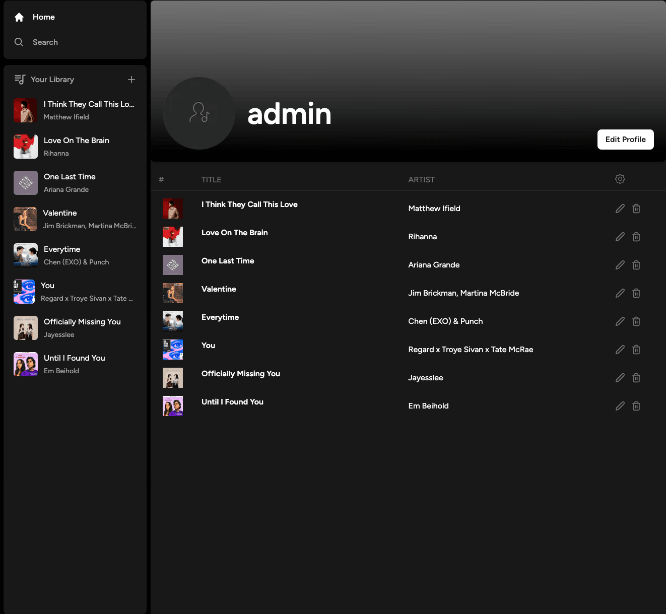 vibehive-Profile Management