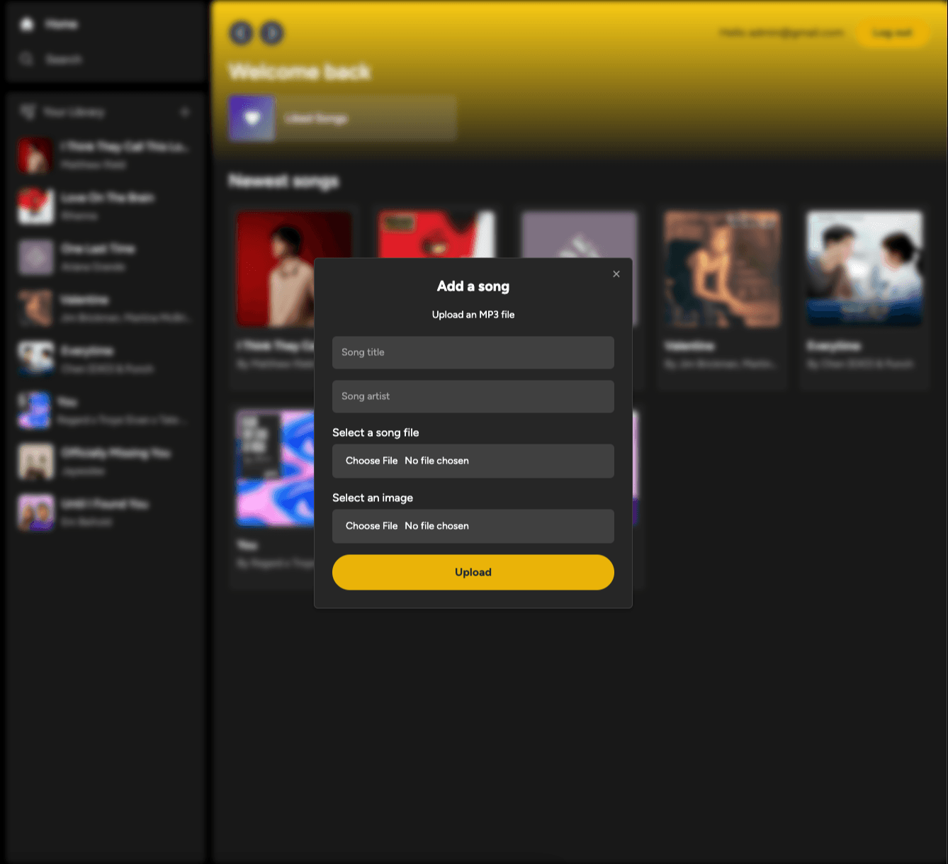 vibehive-Upload Songs